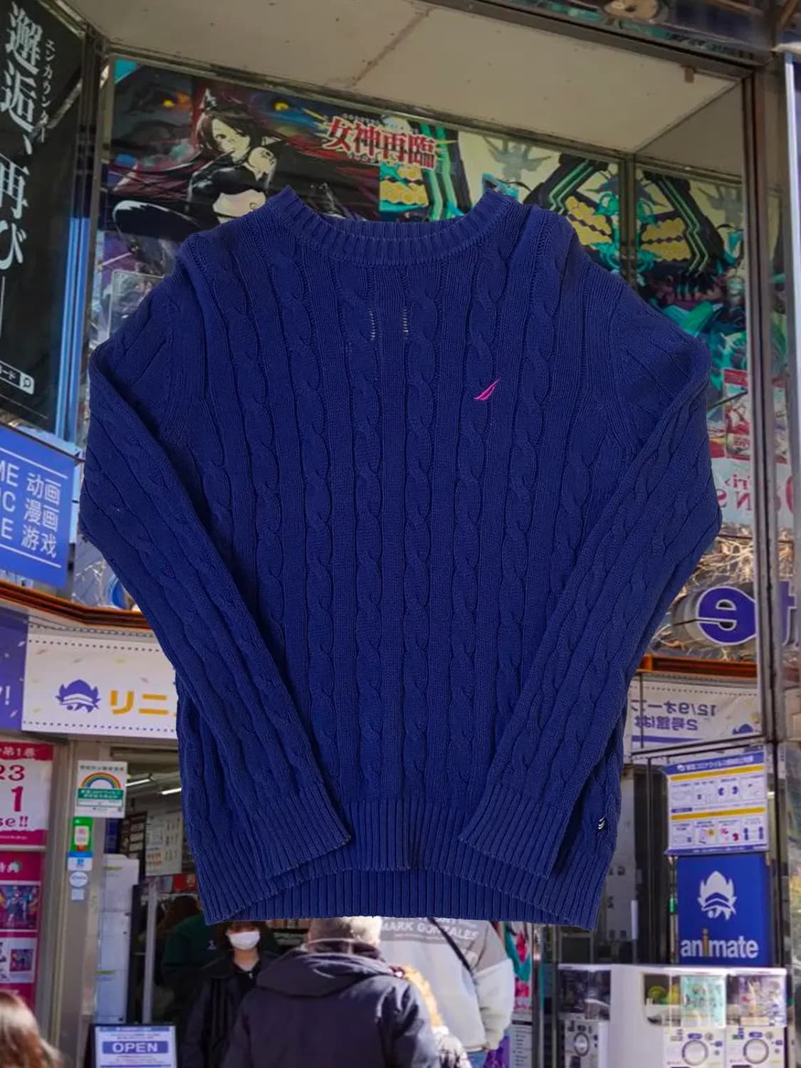 라운드 자수 니트 (Man M) / [AB1612] 상품이미지1