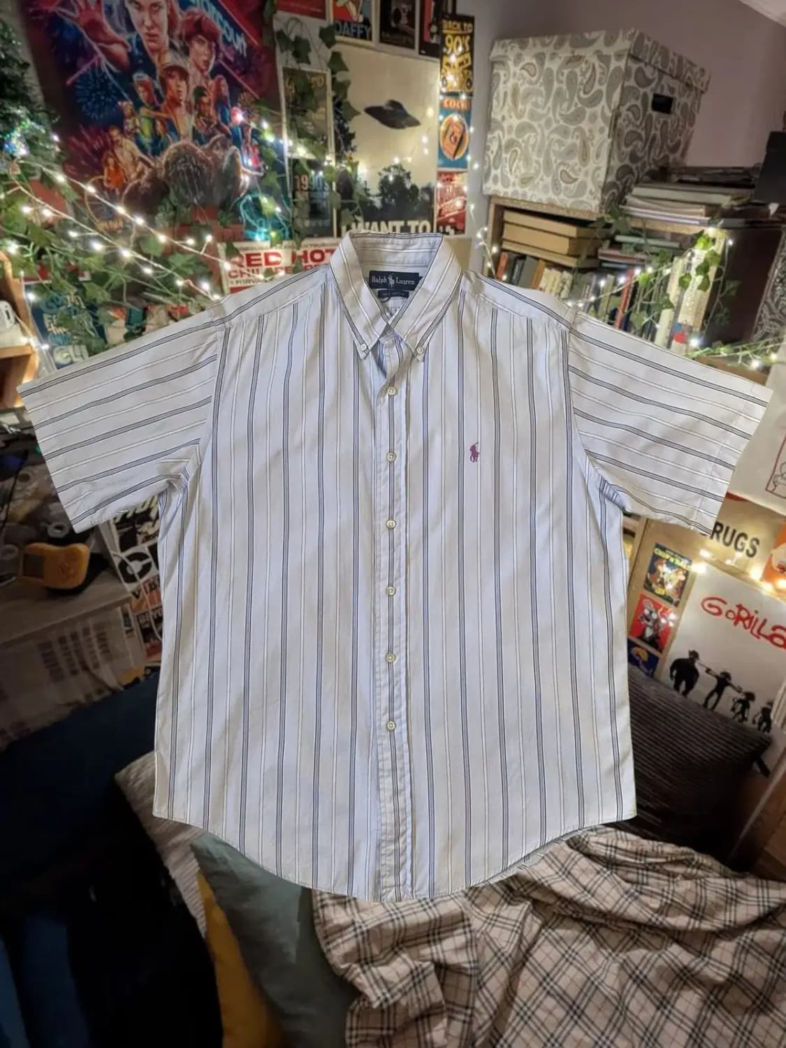 폴로랄프로렌 1/2 스트라이프 셔츠 (Man XL) / [AB1616] 상품이미지1