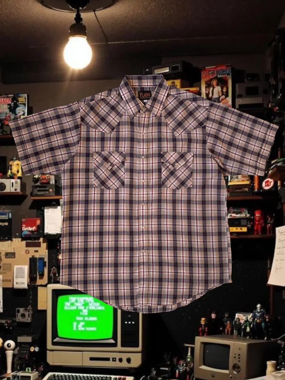 포켓 체크 1/2 셔츠 (Man XL) / [AB1621] 상품이미지1