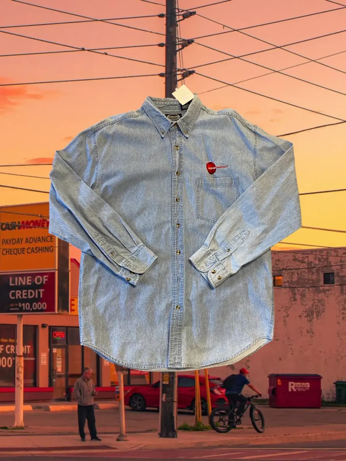 빈티지 데님 셔츠 (Man XL) / [AA1285] 상품이미지1