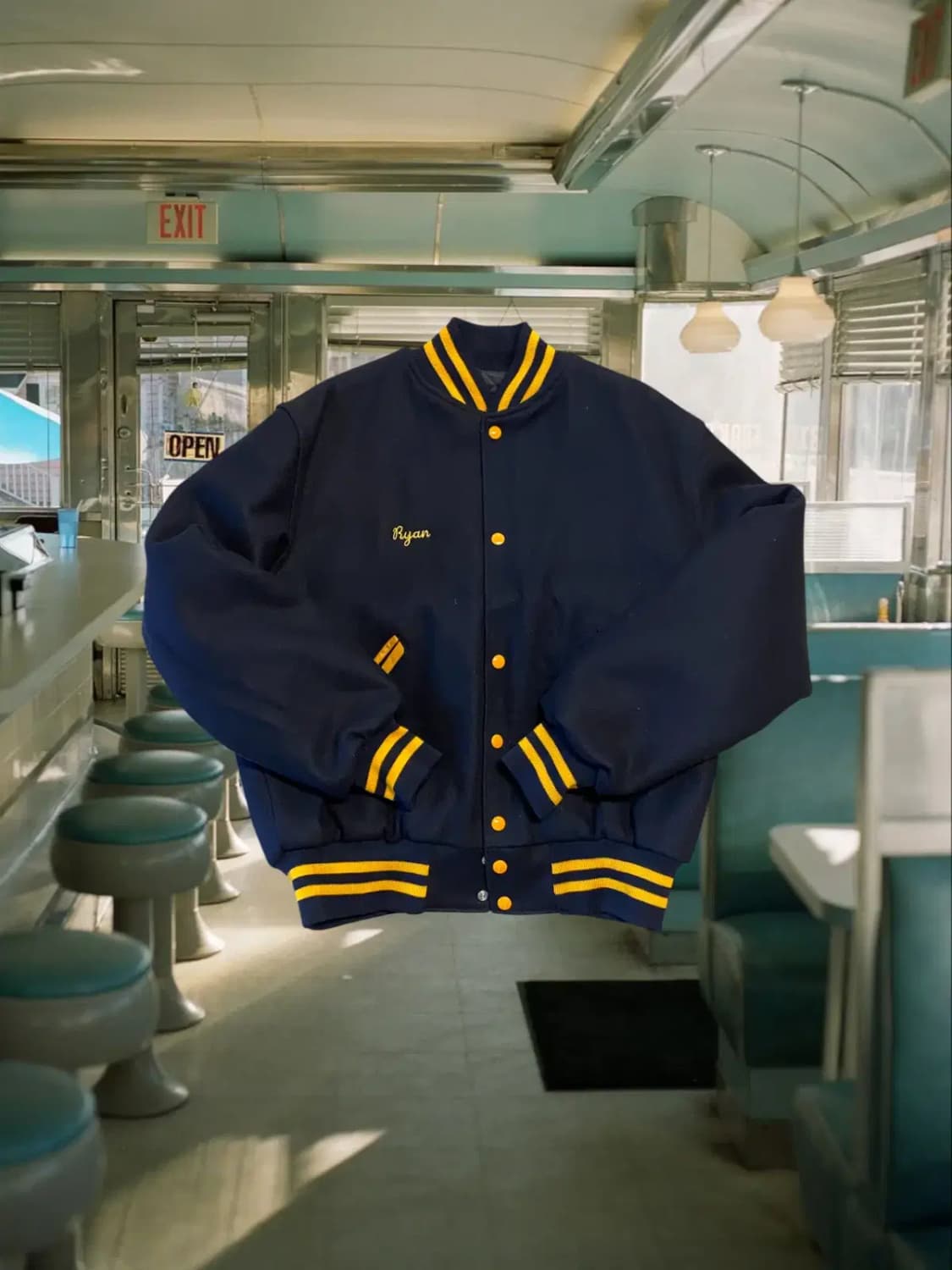 빈티지 울 베이스볼 자켓 (Man XL) / [AA1296] 상품이미지1