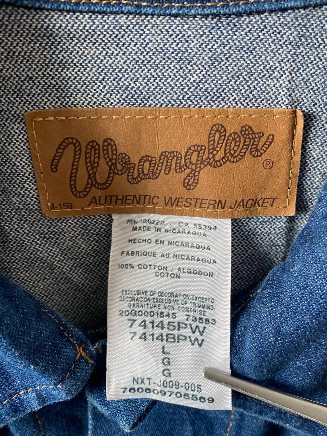 랭글러 웨스턴 데님자켓 (Man L) / [AB1753] 상품이미지4