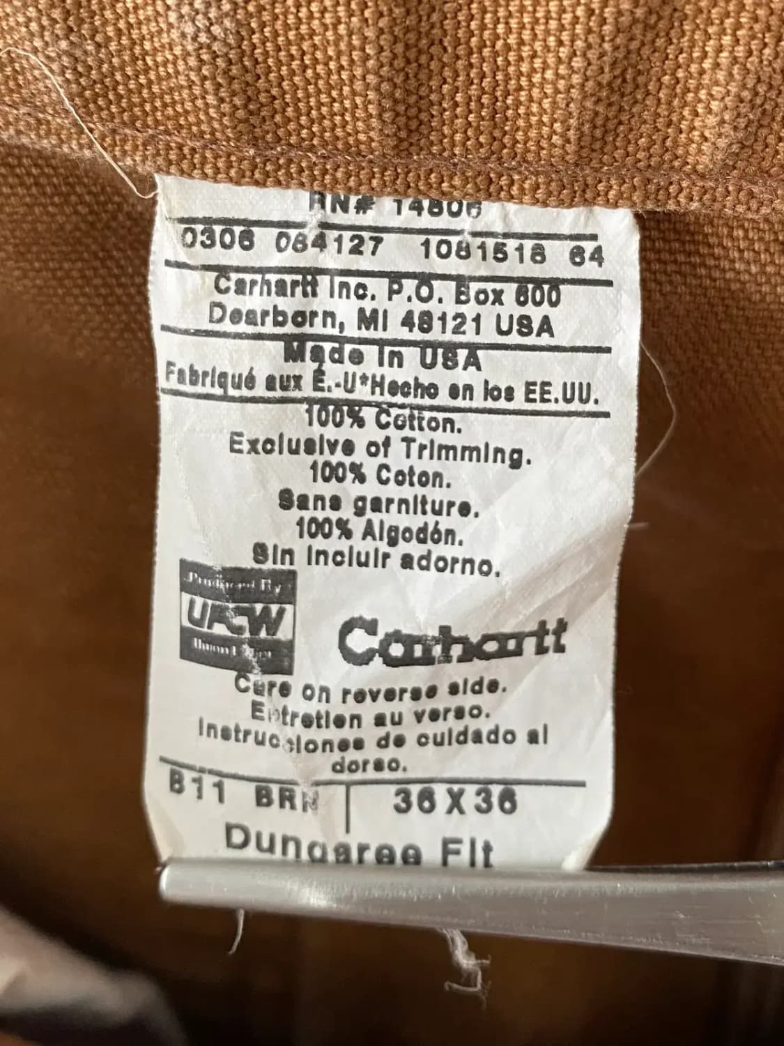 칼하트 카펜터 팬츠 (36) / [AB1799] 상품이미지4