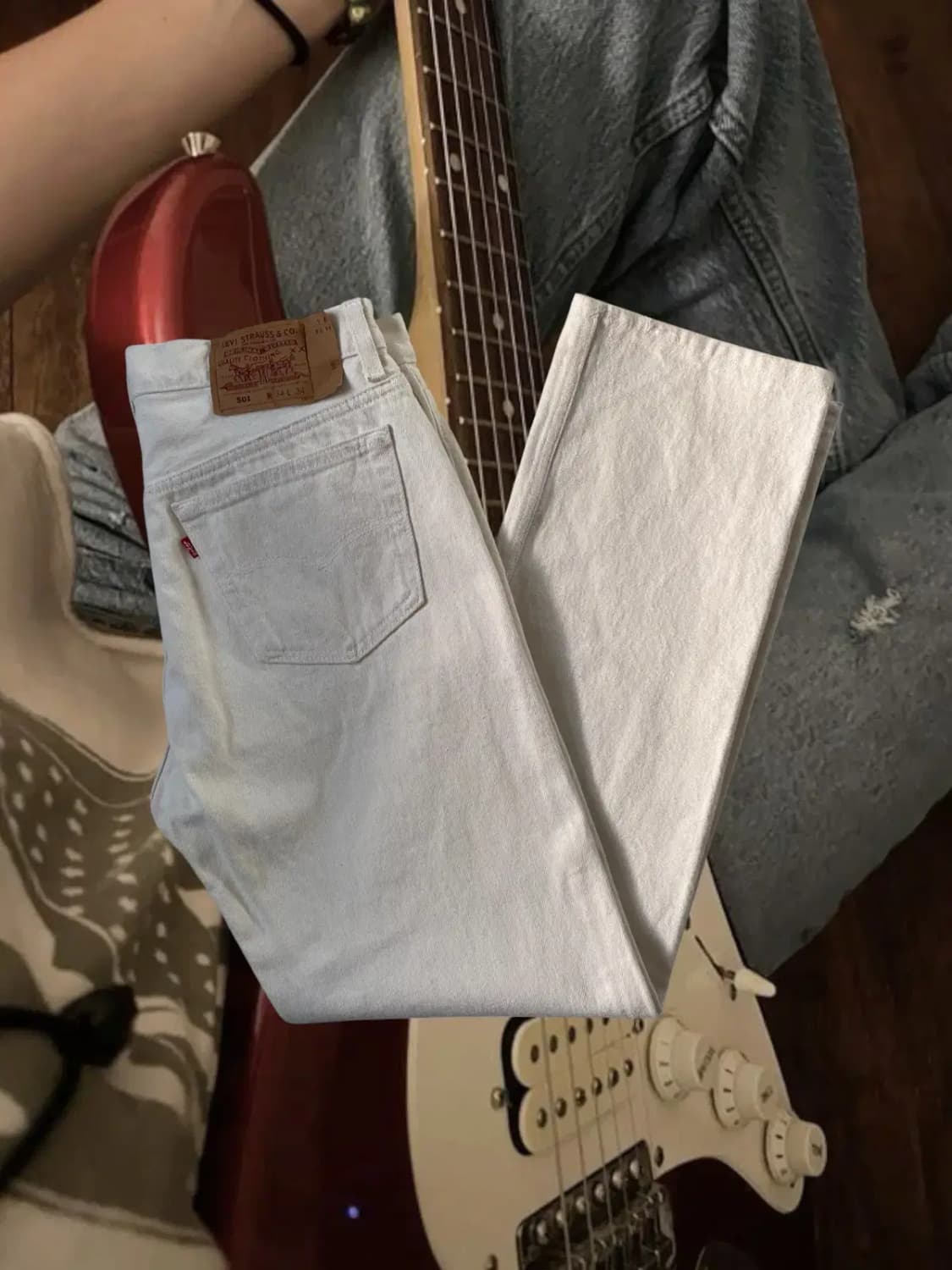 리바이스 501 아이보리 (34) / [AB1805] 상품이미지1