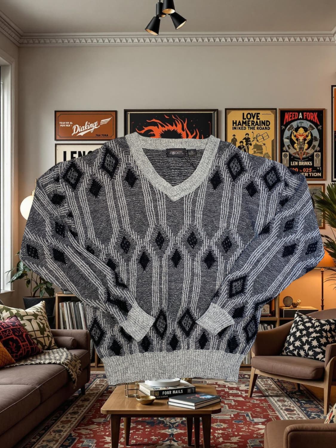 빈티지 패턴 니트 (Man L) / [AB1837] 상품이미지1