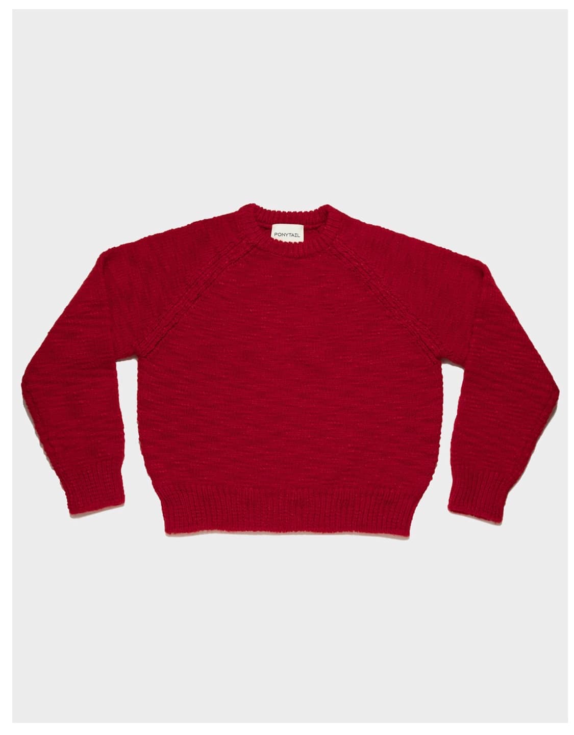 포니테일 래글런 풀오버 니트 free size 상품이미지1