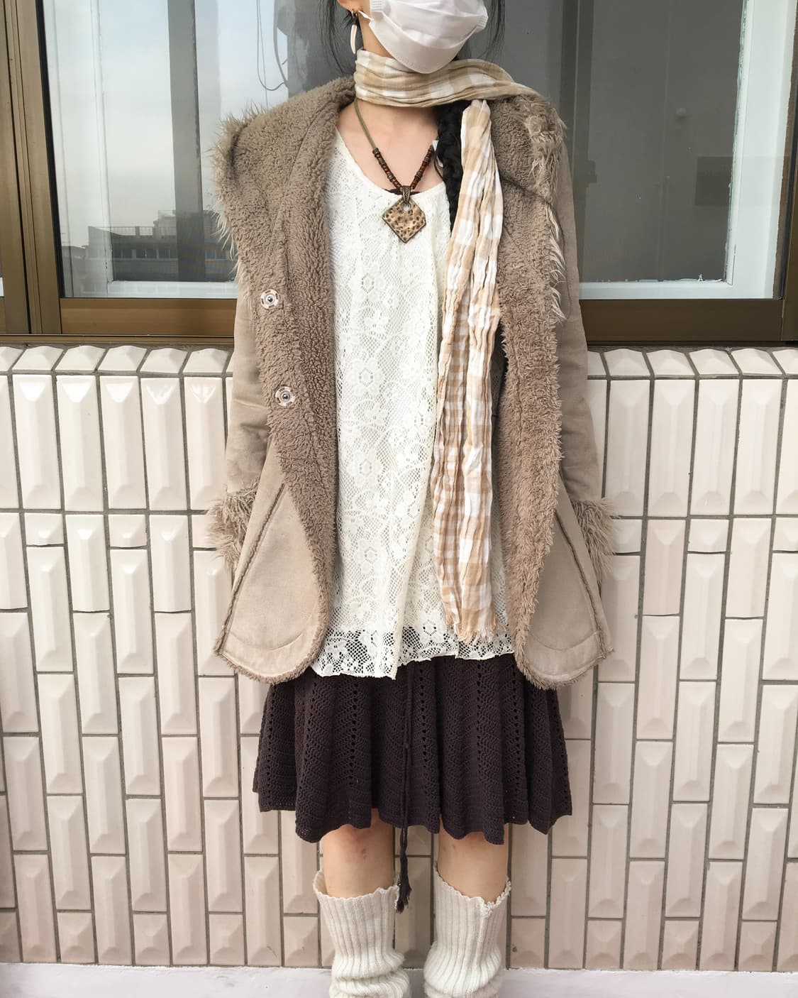  check pattern scarf 상품이미지6