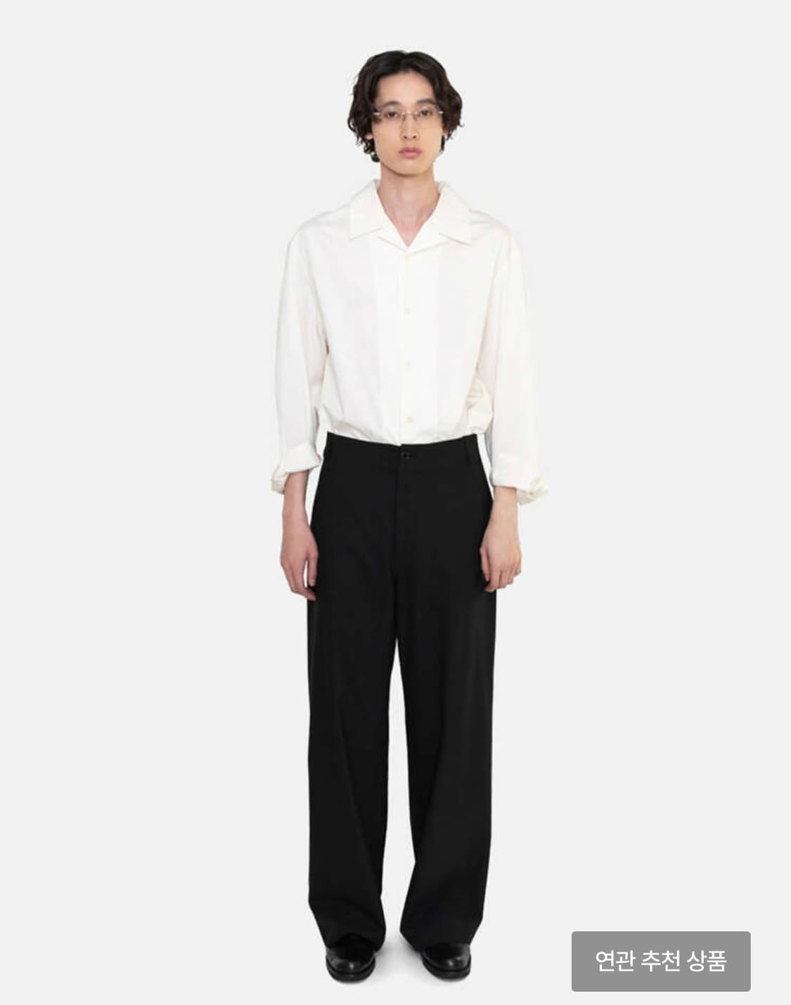 아모멘토 Wool Wide Pants, Black 판매합니다 상품이미지1