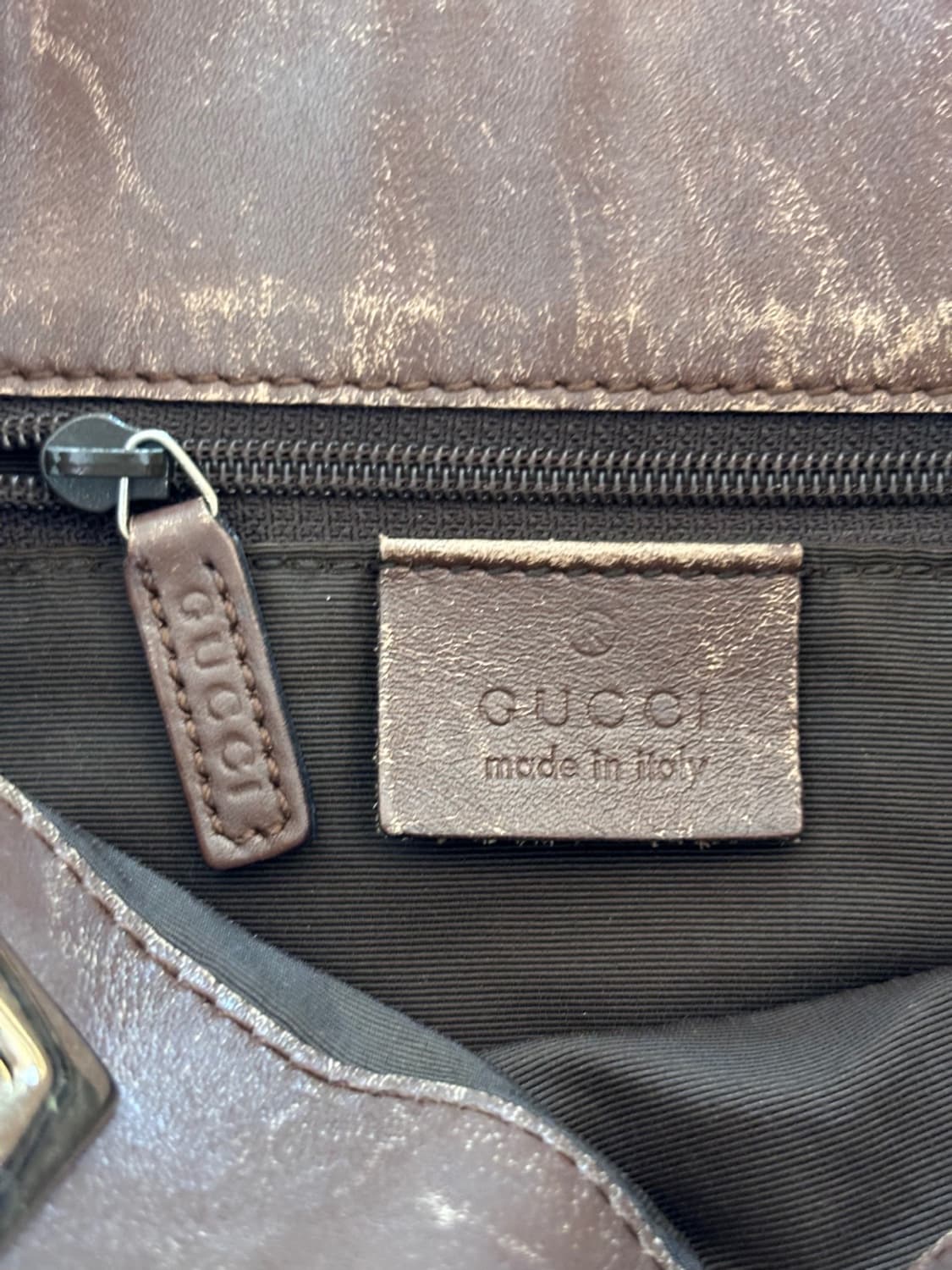 Vintage Gucci Leather Bag 상품이미지8