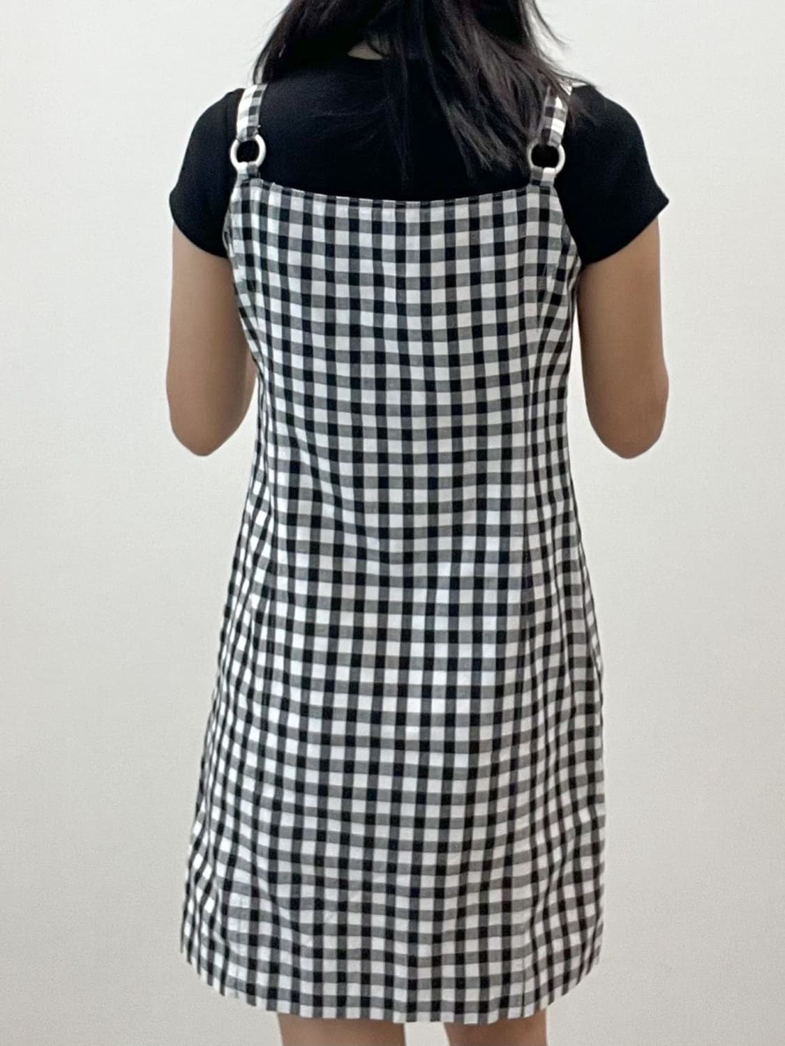 courreges / 꾸레쥬 블랙 체크 원피스  상품이미지9