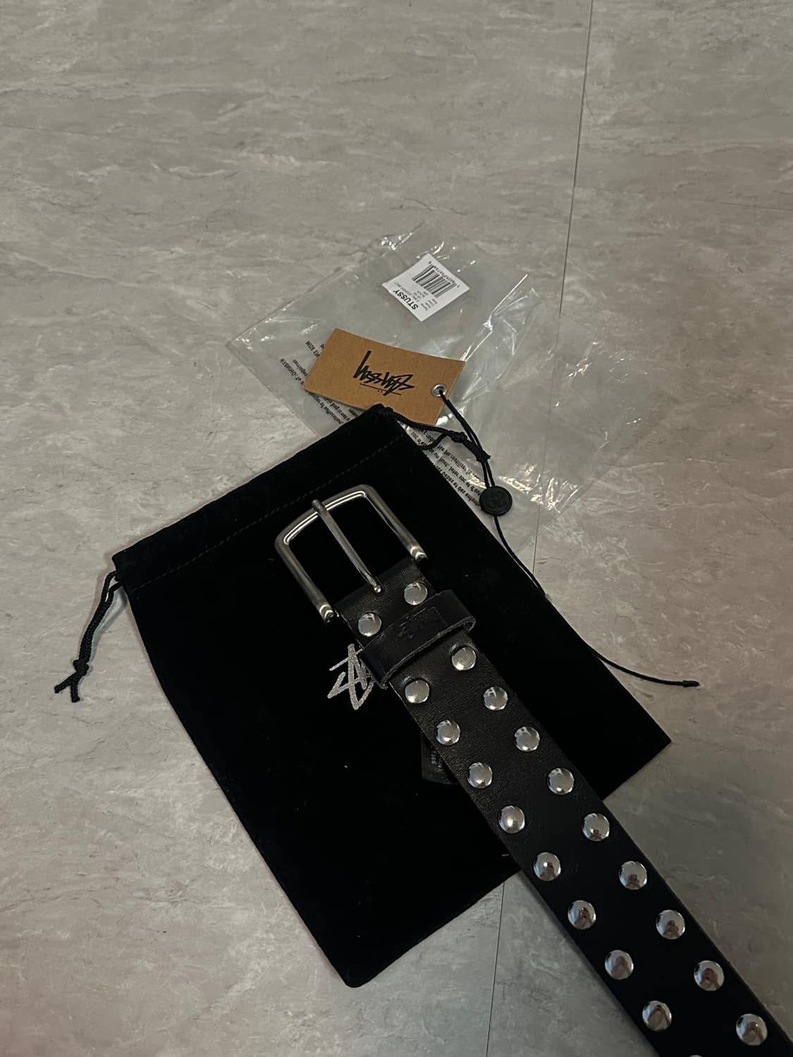 스투시 8볼 스터드 벨트 블랙 상품이미지3