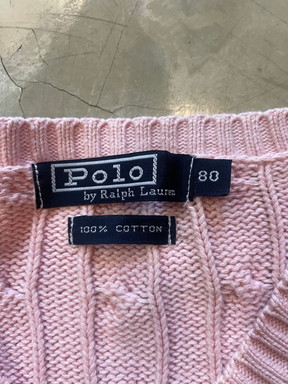 폴로 핑크 니트 80 상품이미지5
