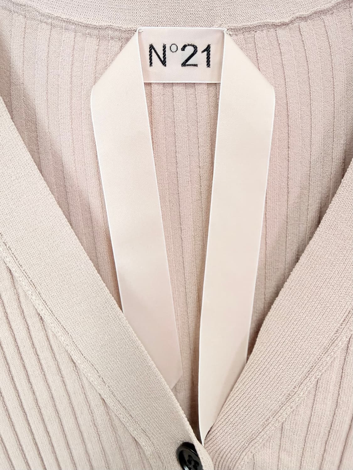 넘버21 투톤 슬림 니트 가디건 상품이미지6