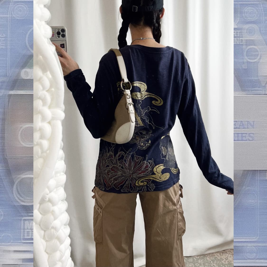 네이비 오리엔탈 롱 슬리브 상품이미지10