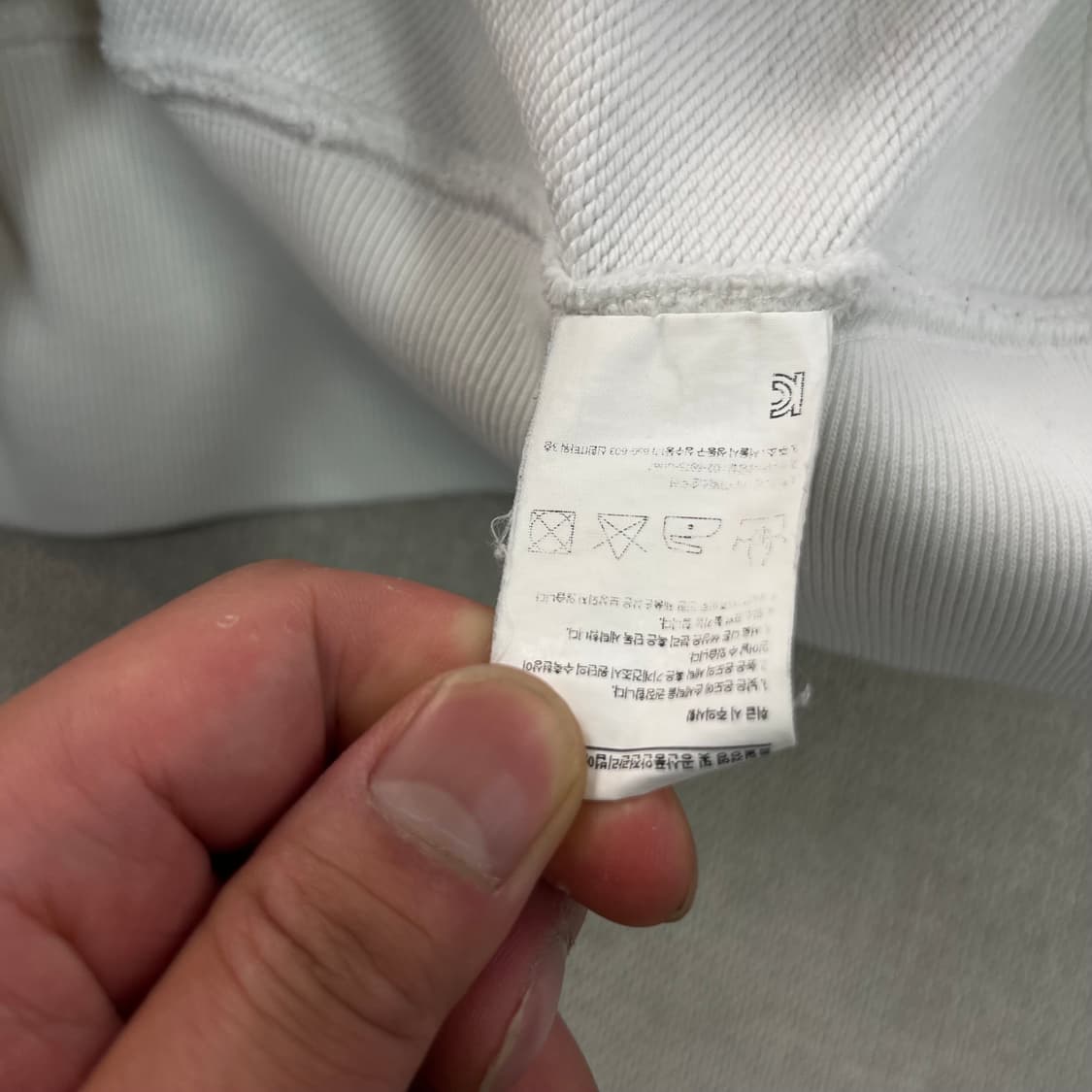 95 헤리티지플로스 코튼 화이트 후드티 상품이미지5