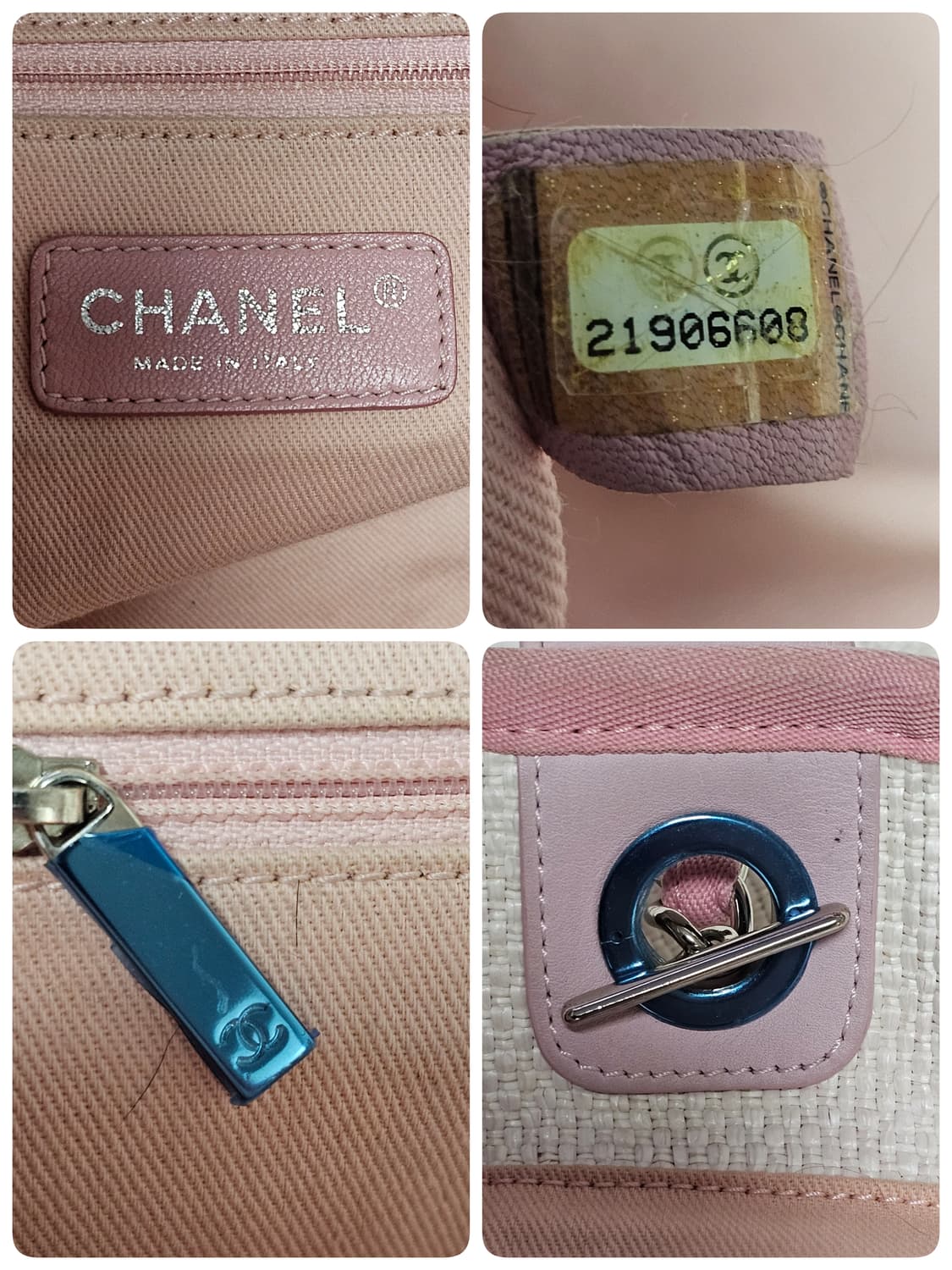 정품 샤넬 은장 라지 도빌백 21번대  상품이미지8