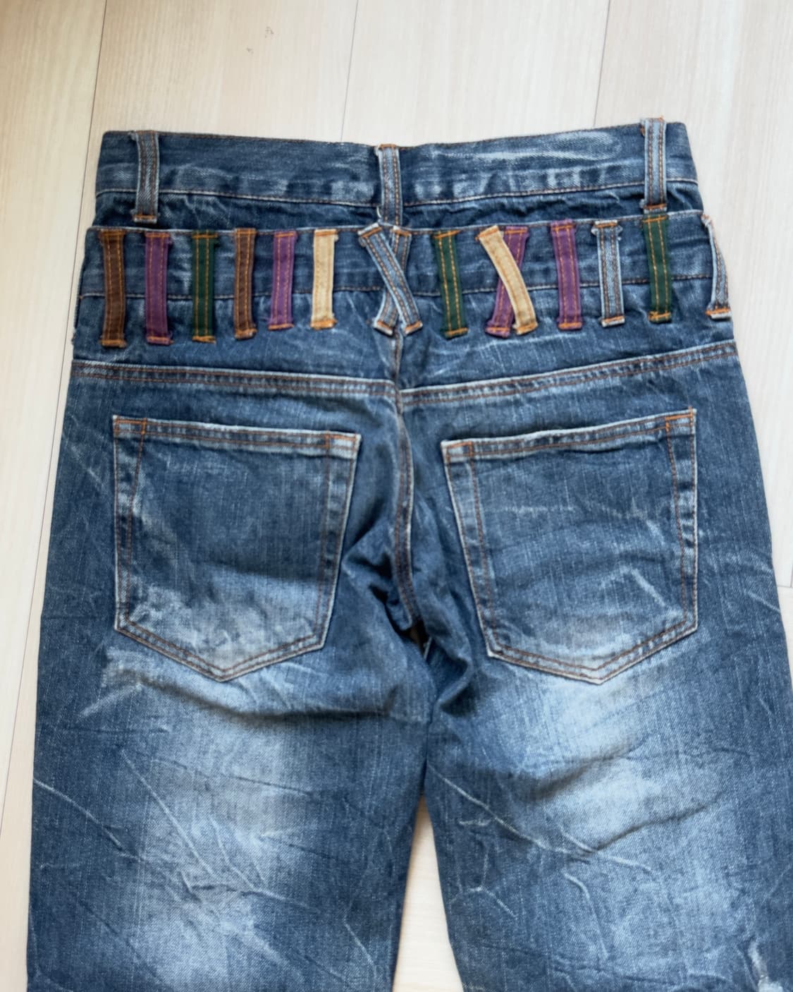 [NYLAUS] double-waist denim pants 상품이미지5