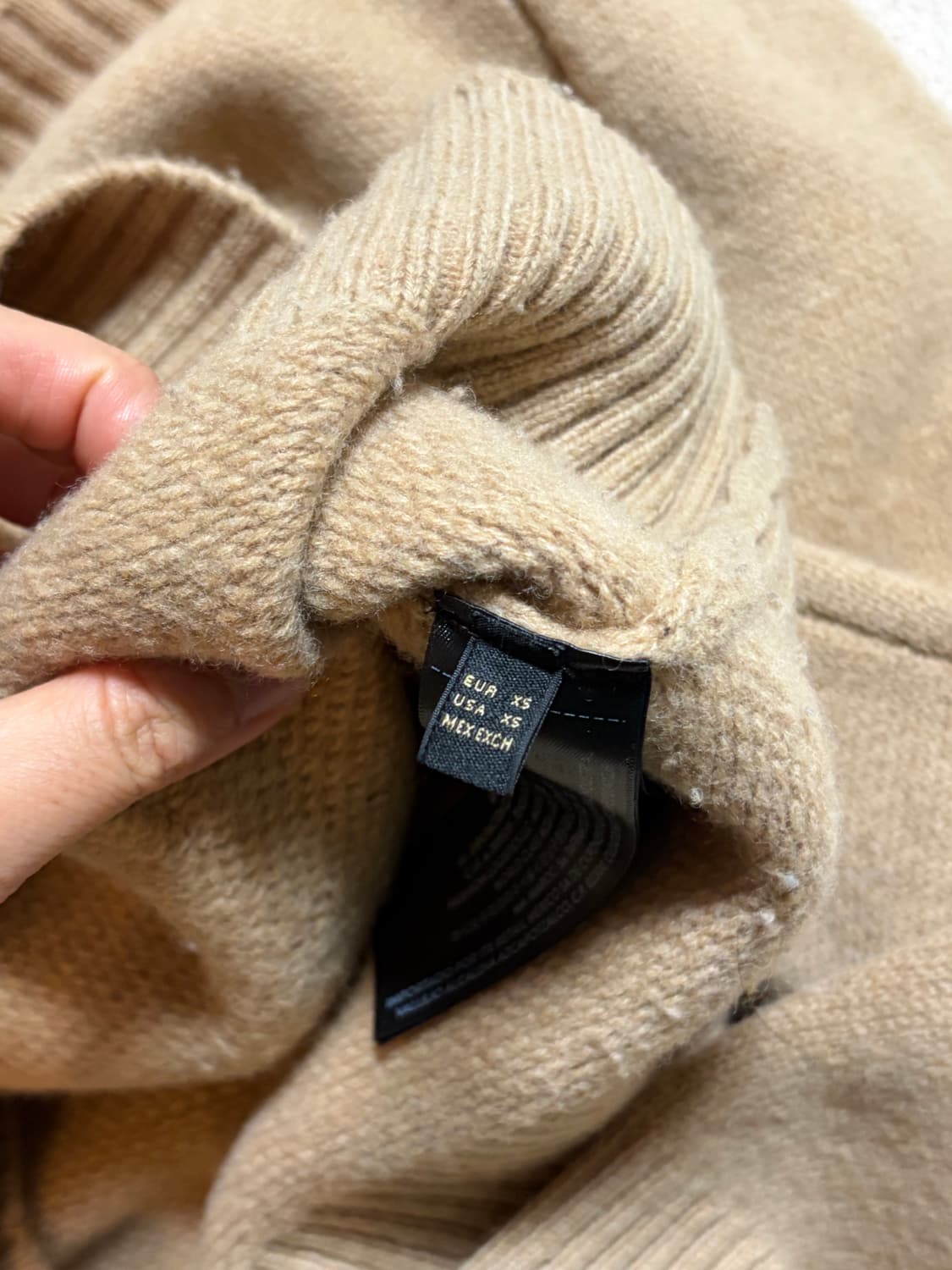 Massimo Dutti 여성 울 후드 니트 XS 상품이미지3