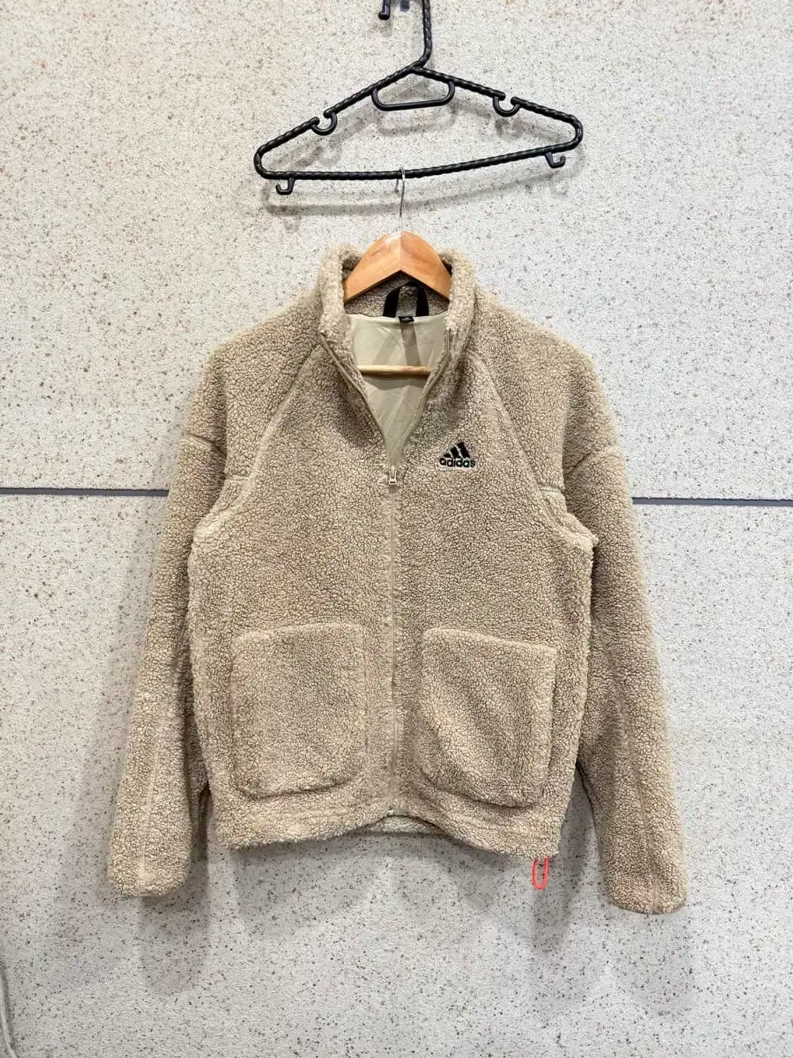 S 90사이즈 여성 아디다스 쉐르파 후리스 뽀글이 집업 상품이미지2