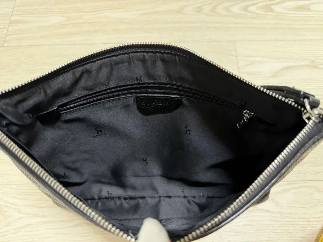 HAZZYS 헤지스 블랙 소가죽 클러치 상품이미지6