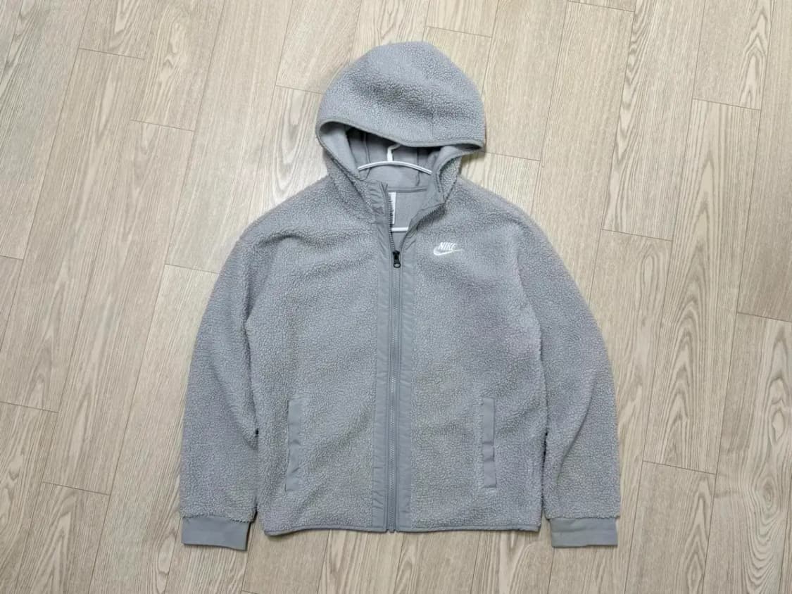 155사이즈 (여44~55) 아동 여성 나이키 뽀글이 후드집업 상품이미지1