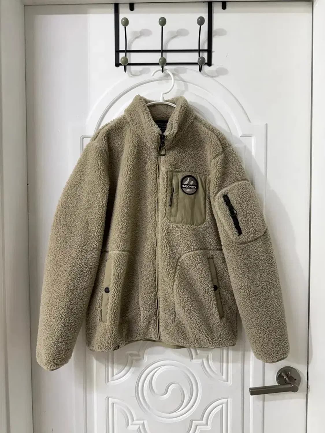 90사이즈 여성 디스커버리 뽀글이 후리스 집업 상품이미지1