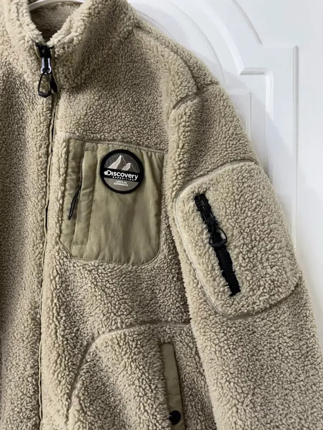 90사이즈 여성 디스커버리 뽀글이 후리스 집업 상품이미지2