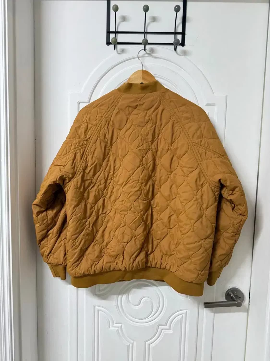 L사이즈 팀버랜드 리버시블 퀄팅 봄버 자켓 브라운 상품이미지4