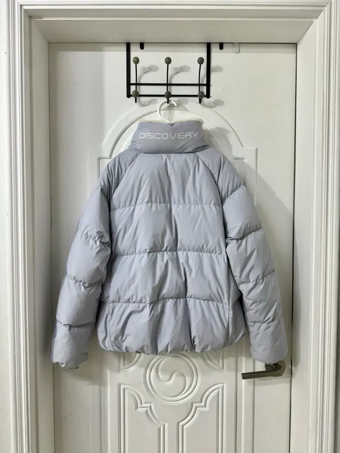 95 사이즈 여성 디스커버리 올리브 다운 숏패딩 상품이미지8