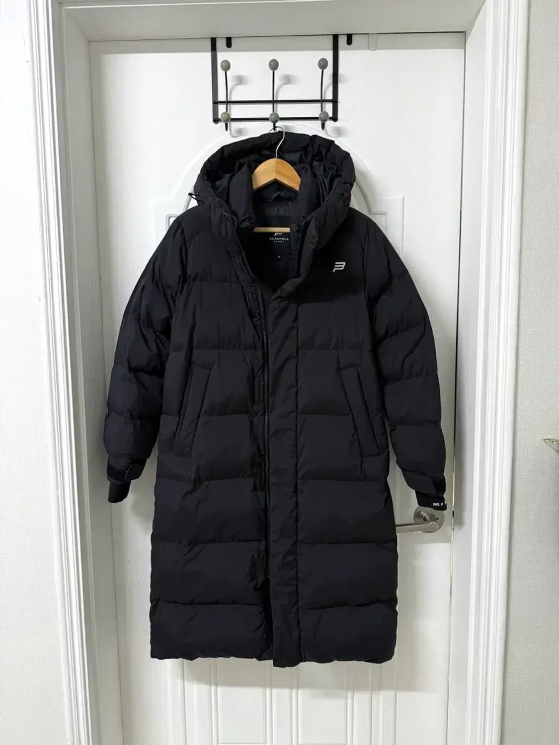 85사이즈 공용 빈폴 스포츠 블랙 롱패딩 상품이미지1