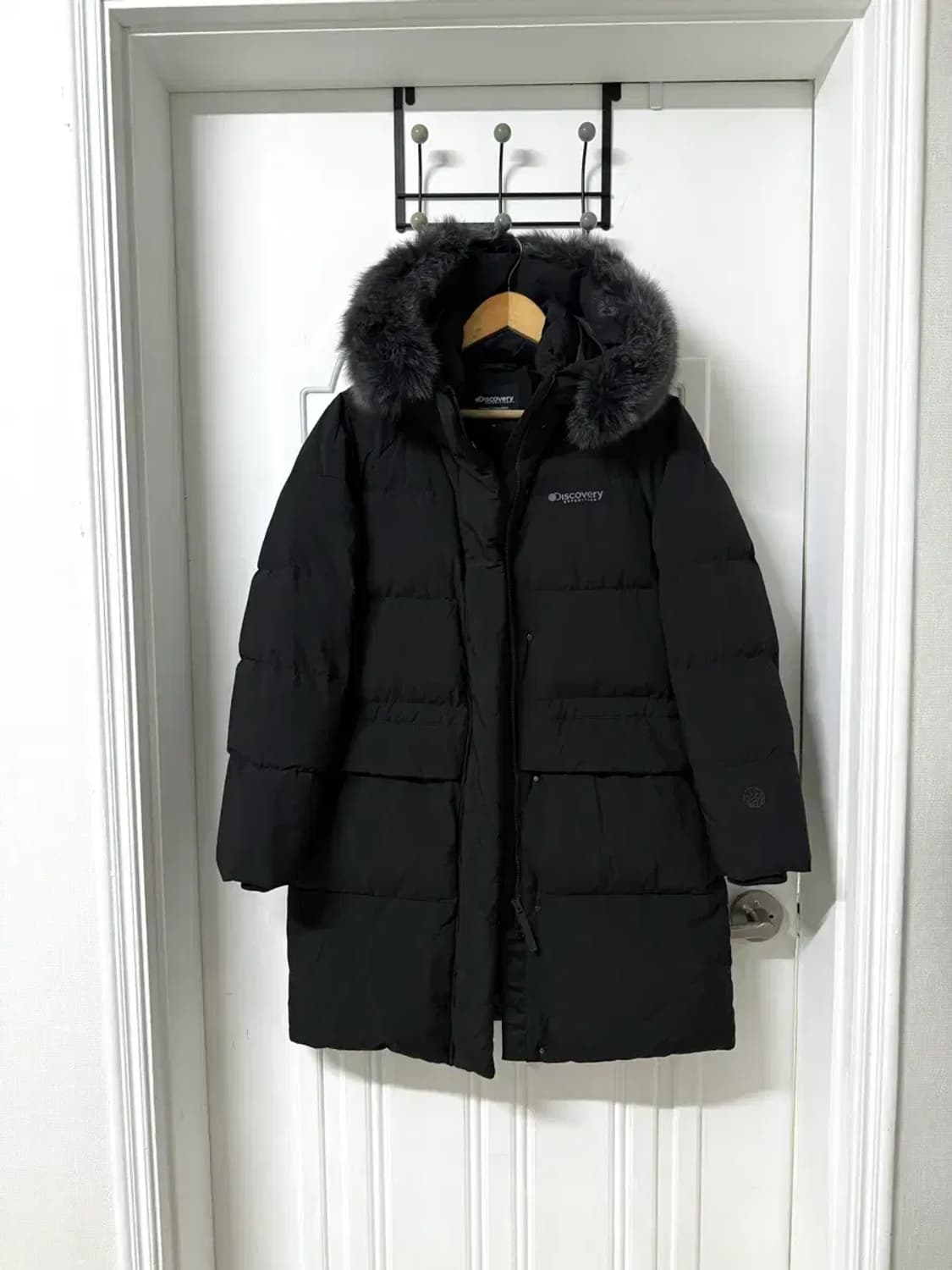 90사이즈 여성 디스커버리 캘리 구스다운 롱패딩 상품이미지1