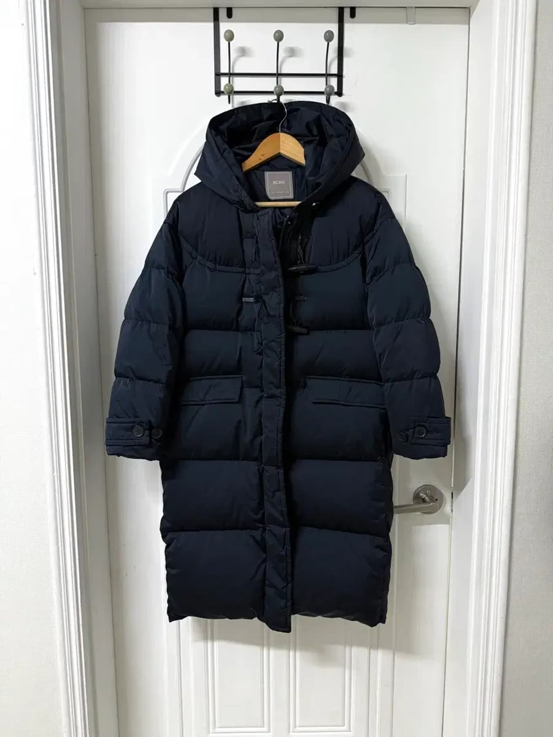 85-155사이즈 여성 BCBG 구스다운 더블 코쿤 롱패딩 상품이미지1