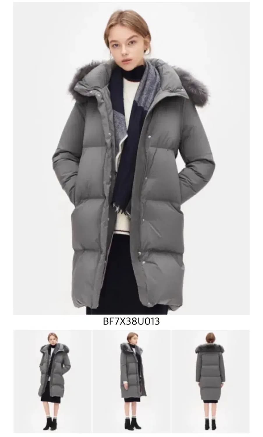 90사이즈 빈폴 레이디스 구스 롱패딩 상품이미지2