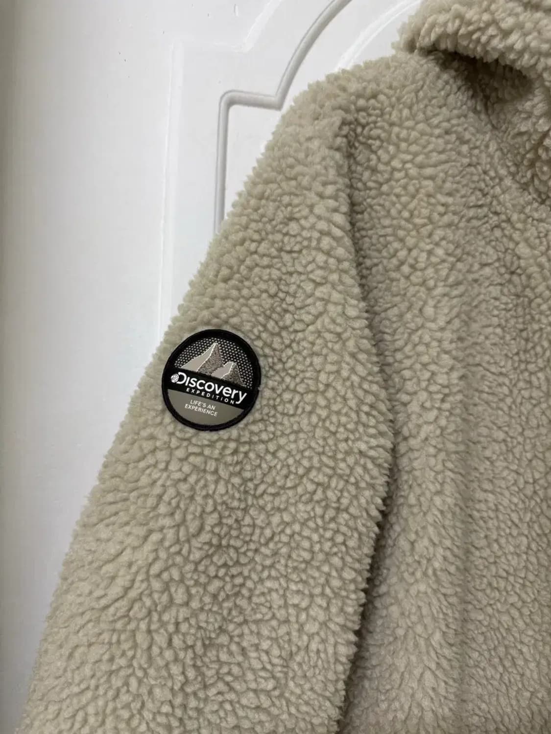 90사이즈 디스커버리 롱후리스 롱뽀글이 베이지 상품이미지2