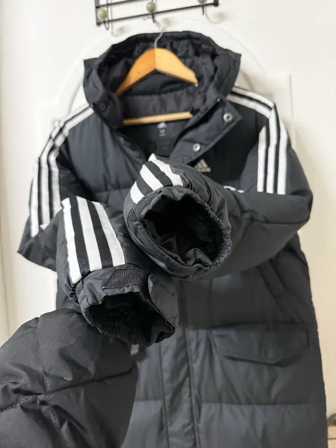 95 M사이즈 아디다스 오리털 롱패딩 상품이미지3