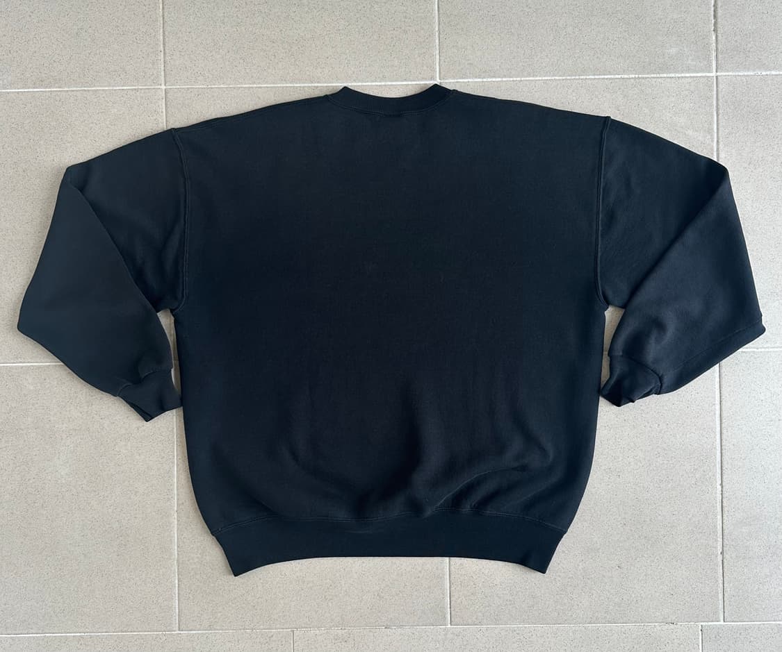 90s 빈티지 러셀 스웻셔츠 블랙 XL USA 상품이미지2