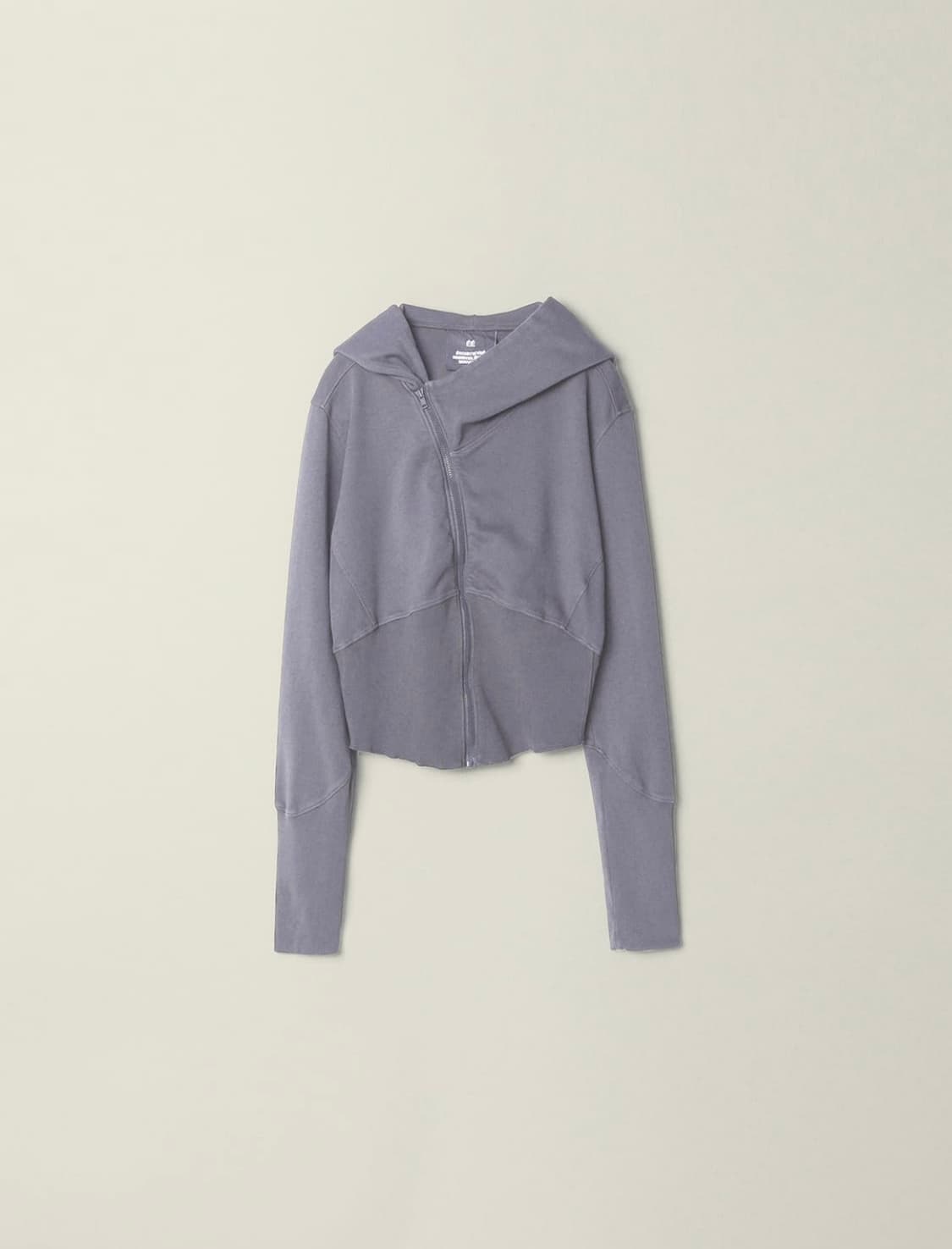  EE GARMENT DYED CURVED HOODED SWEAT 상품이미지1