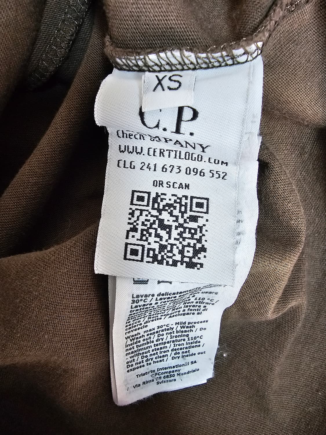 CP컴퍼니 카키 반팔티셔츠 XS 정품큐알인증 상품이미지4