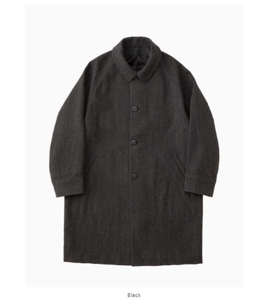 3) visvim 비즈빔 22FW 레미 코트 트위드 블랙 상품이미지8