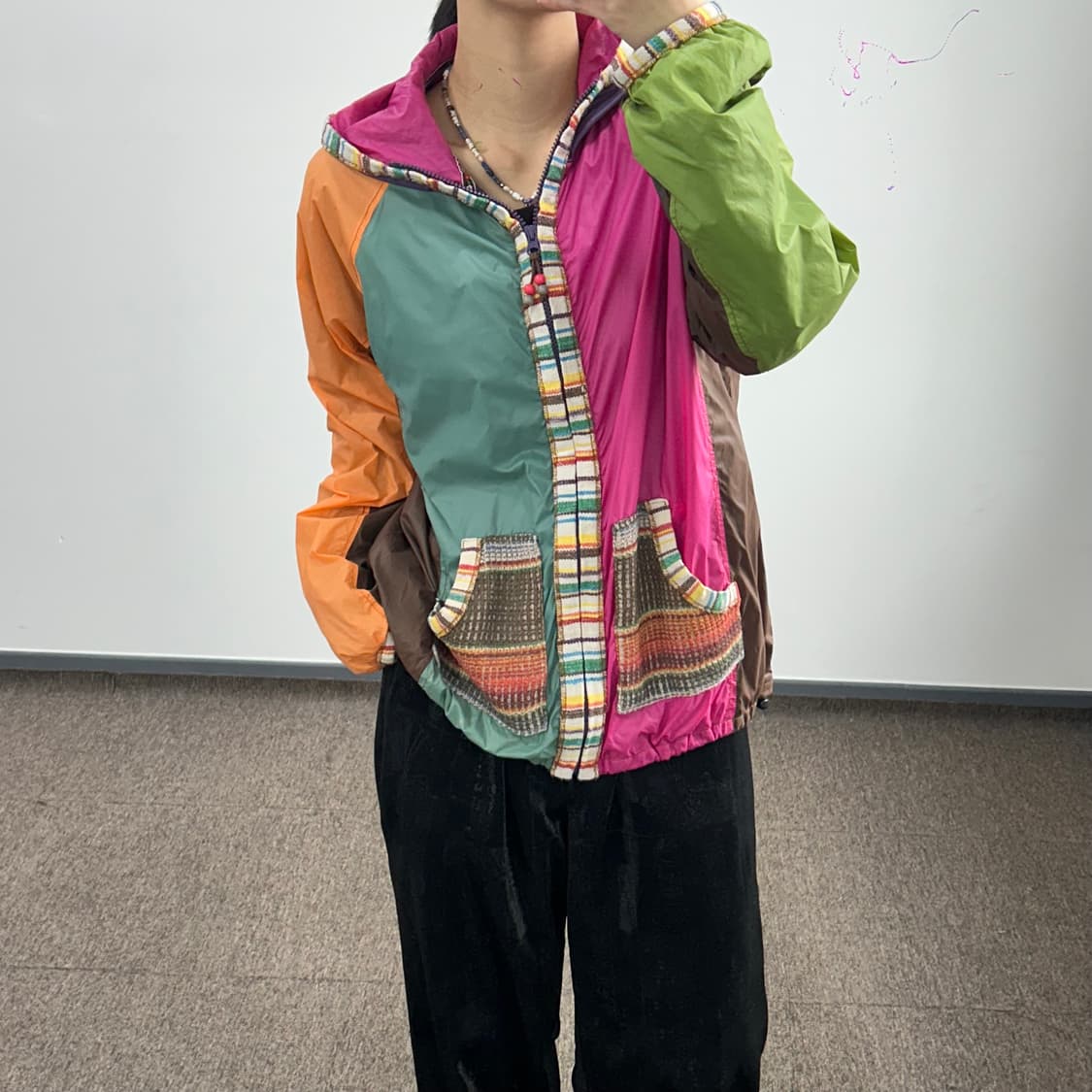 Antiballistic 배색 패턴 바람막이 자켓 상품이미지3