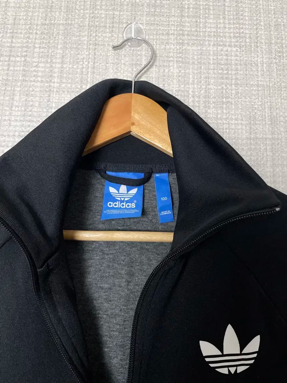 100 L 아디다스 져지 집업 자켓 상품이미지3
