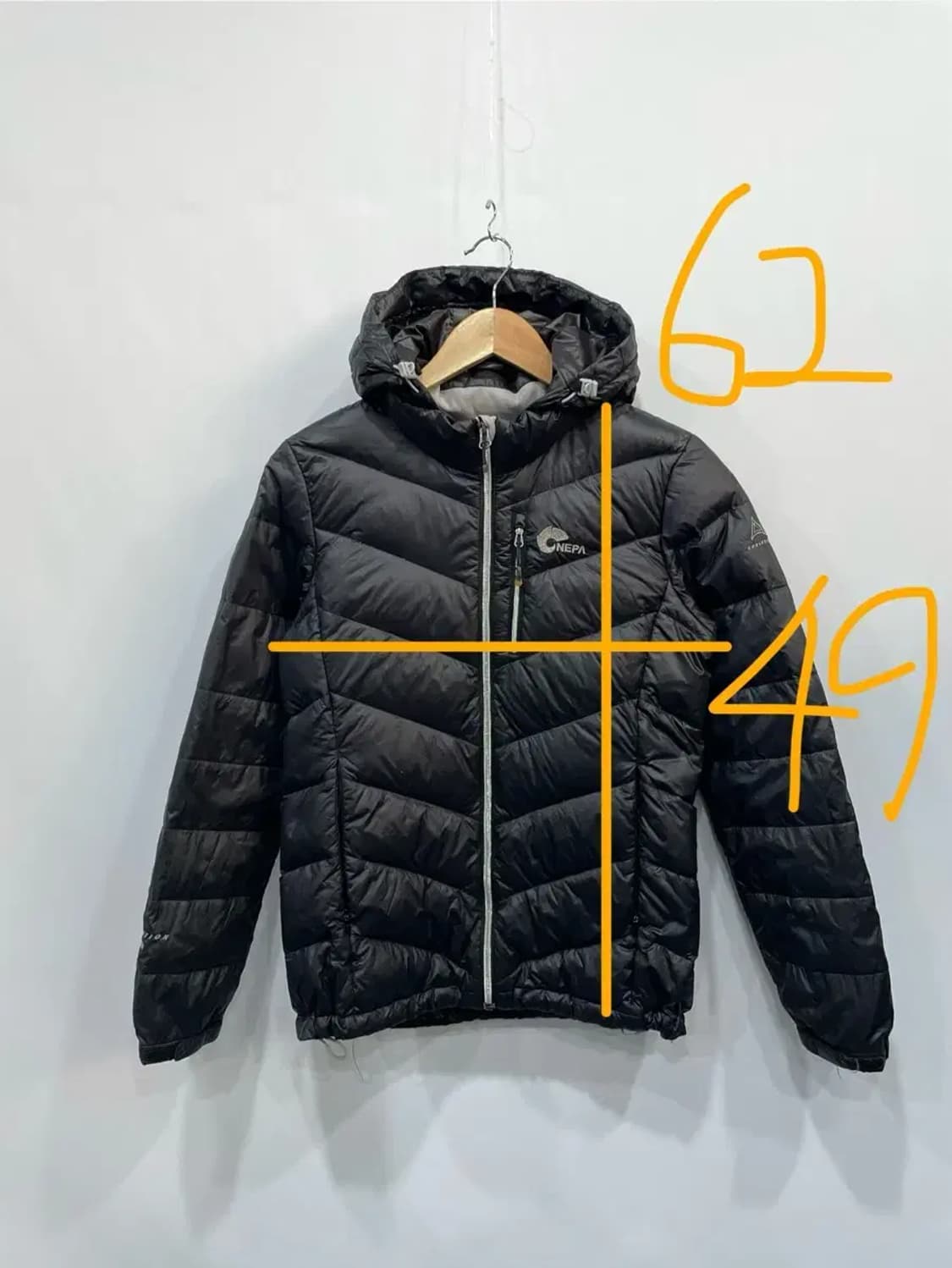 여성 90 / 네파 구스다운 경량패딩 상품이미지7