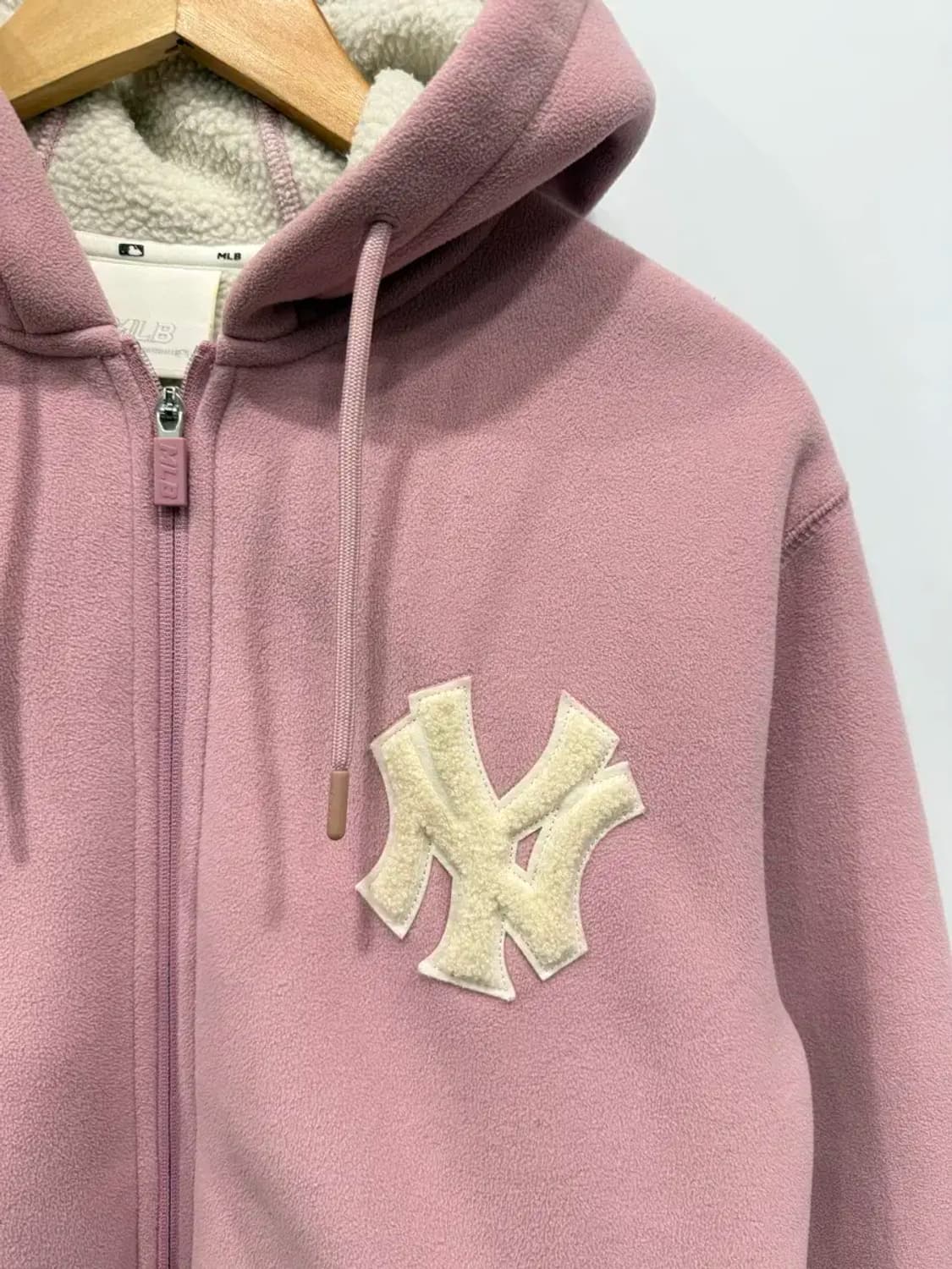 여성 xs / mlb 후드집업 플리스 뉴욕양키스 상품이미지3