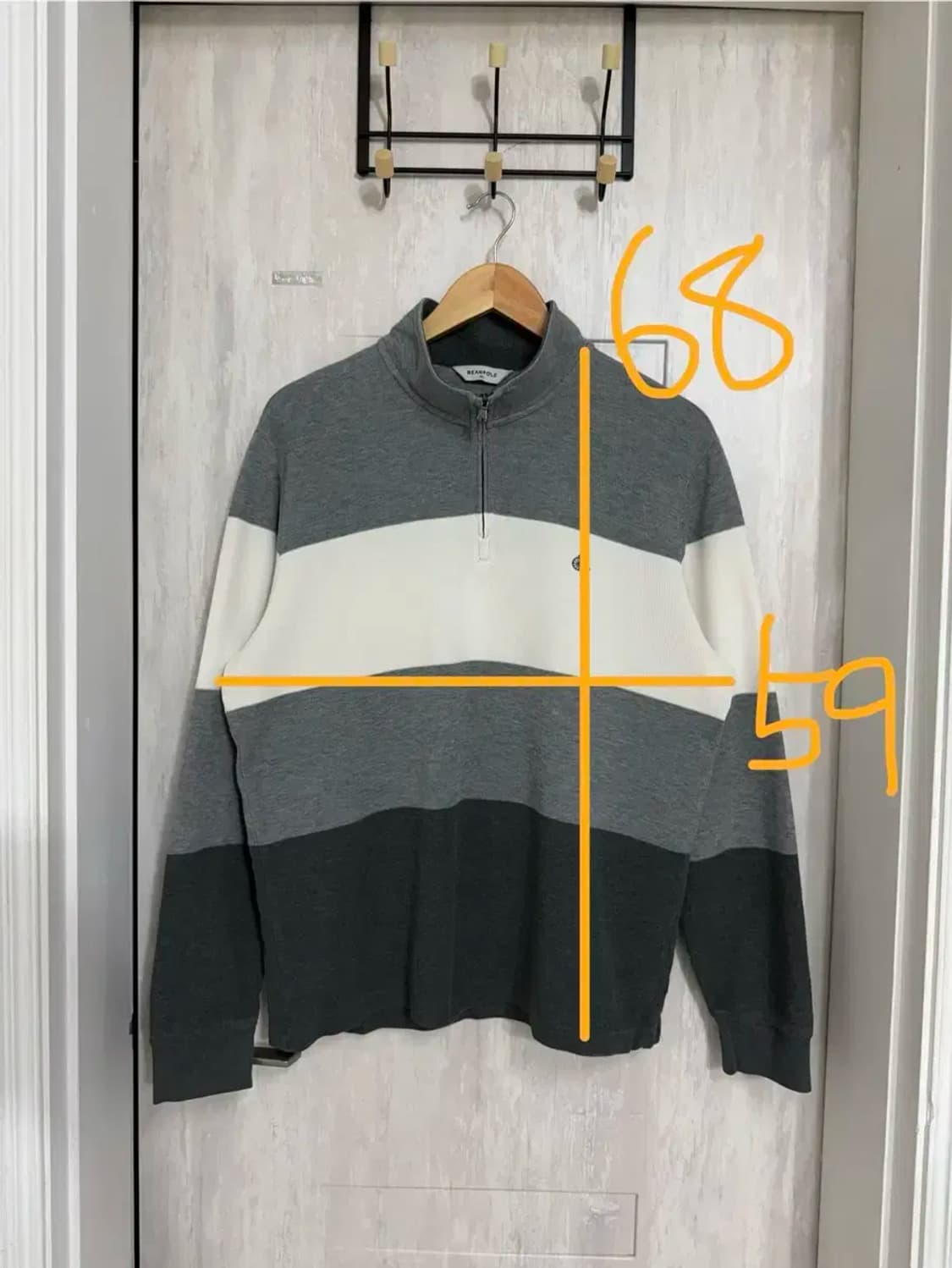 남성 105 / 빈폴 니트 반집업 상품이미지2