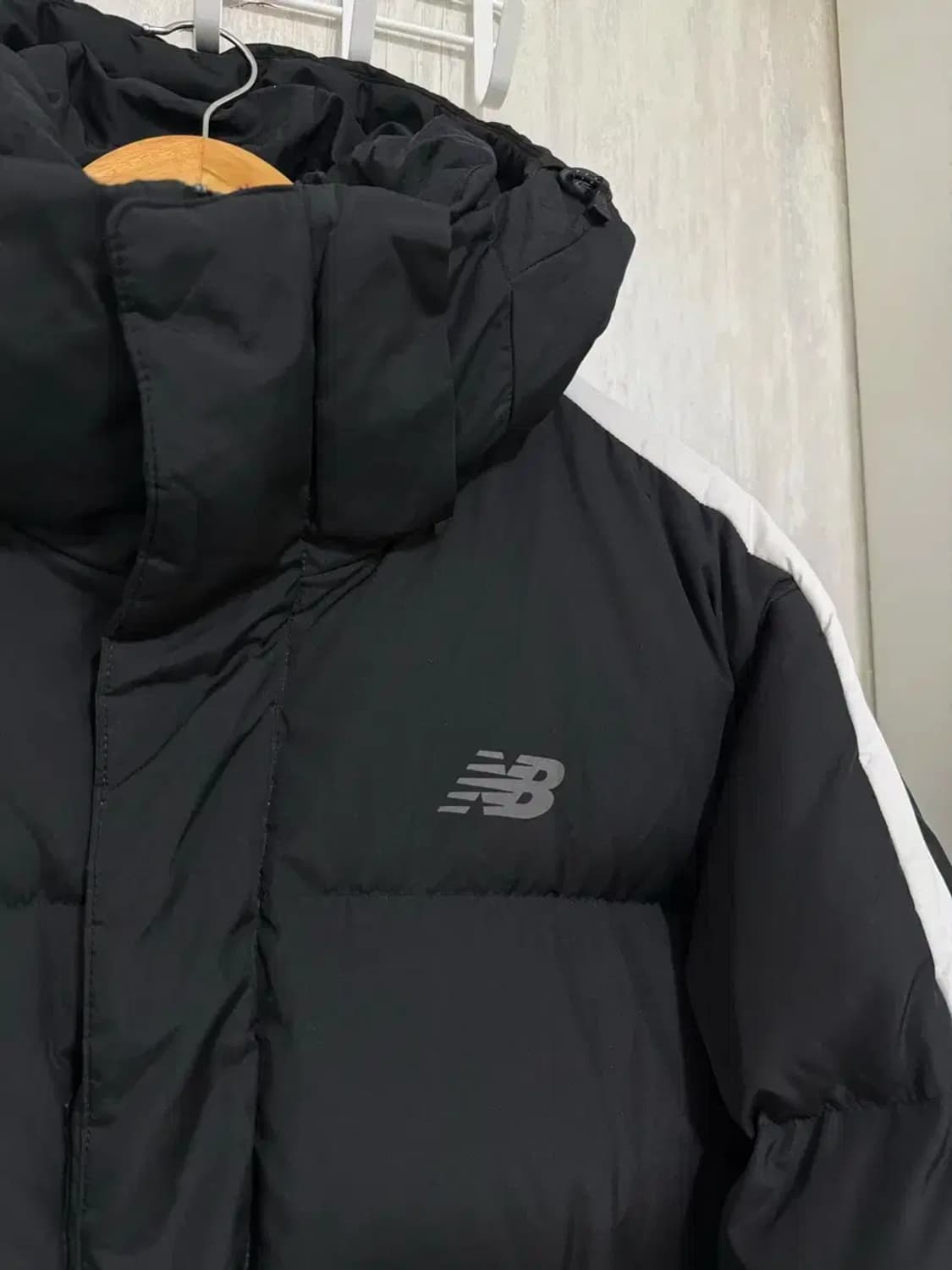 xl 105 / 뉴발란스 블랙 덕다운 롱패딩 상품이미지4