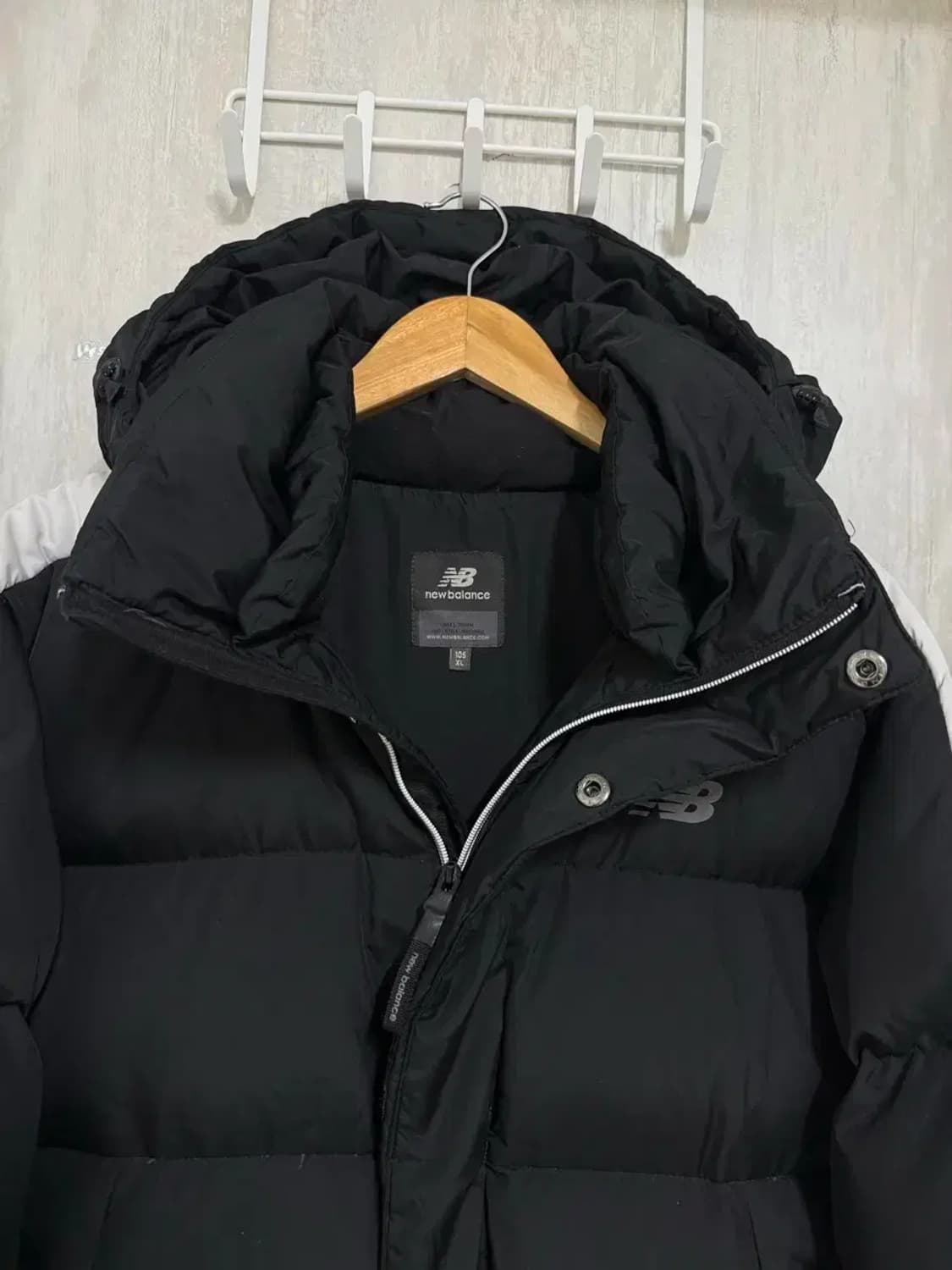 xl 105 / 뉴발란스 블랙 덕다운 롱패딩 상품이미지5