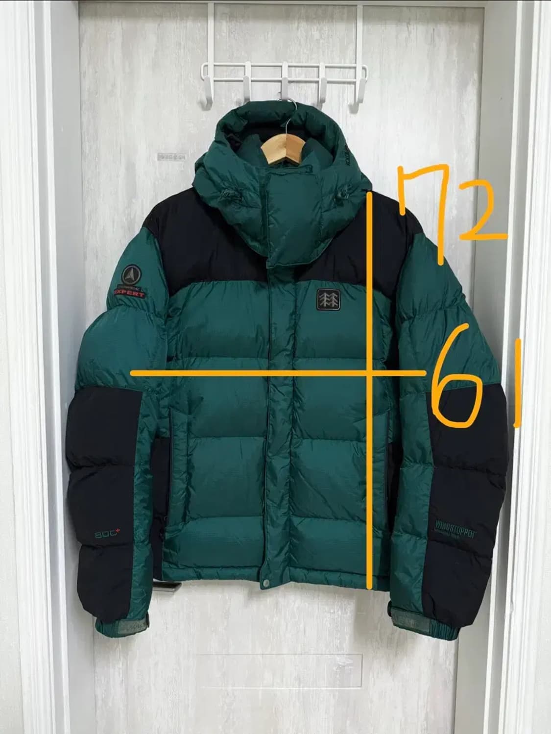 남성 100 / 코오롱 스포츠 800 윈드스토퍼 패딩 상품이미지2