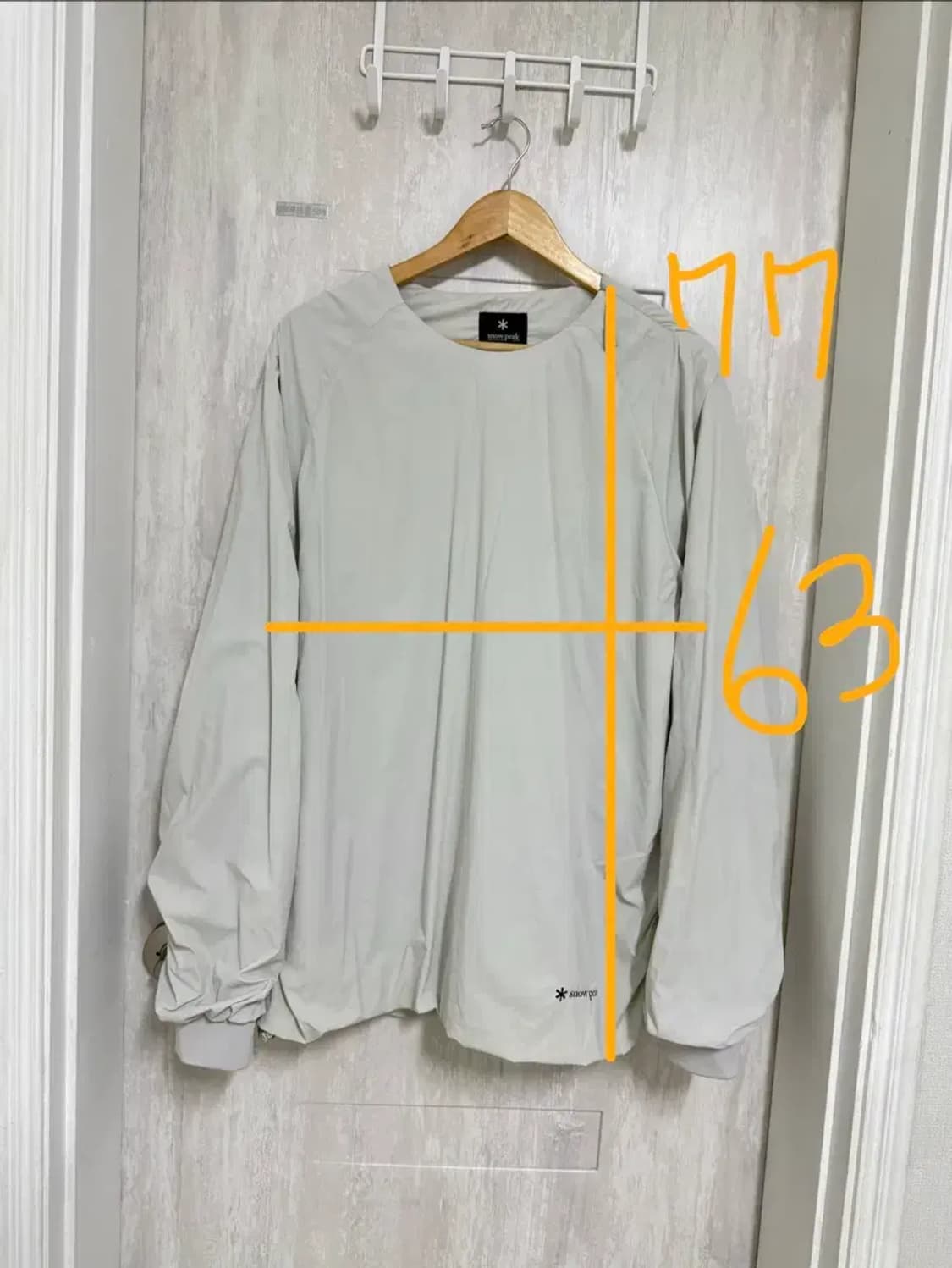 남성 100 / 스노우피크 씬테크 맨투맨 바람막이 상품이미지2