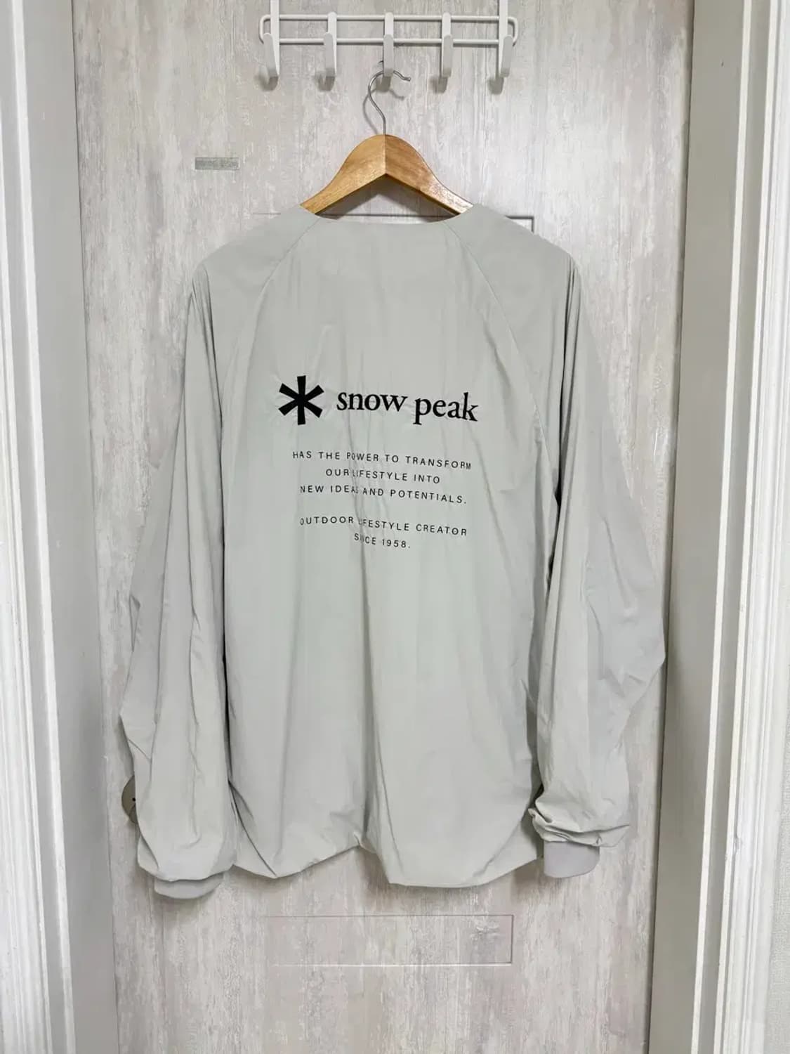 남성 100 / 스노우피크 씬테크 맨투맨 바람막이 상품이미지7