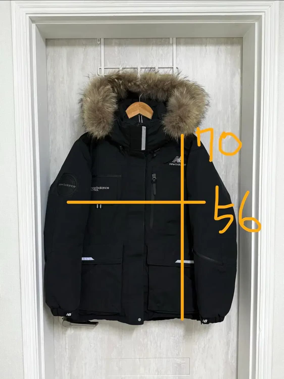 여성 90 m / 뉴발란스 패트롤 구스다운 패딩 블랙 상품이미지2